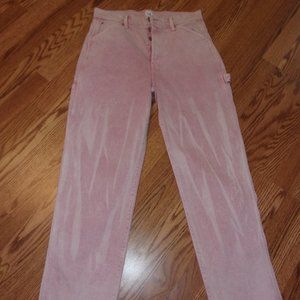RARE GAP pink carpenter high rise jeans 10-30T